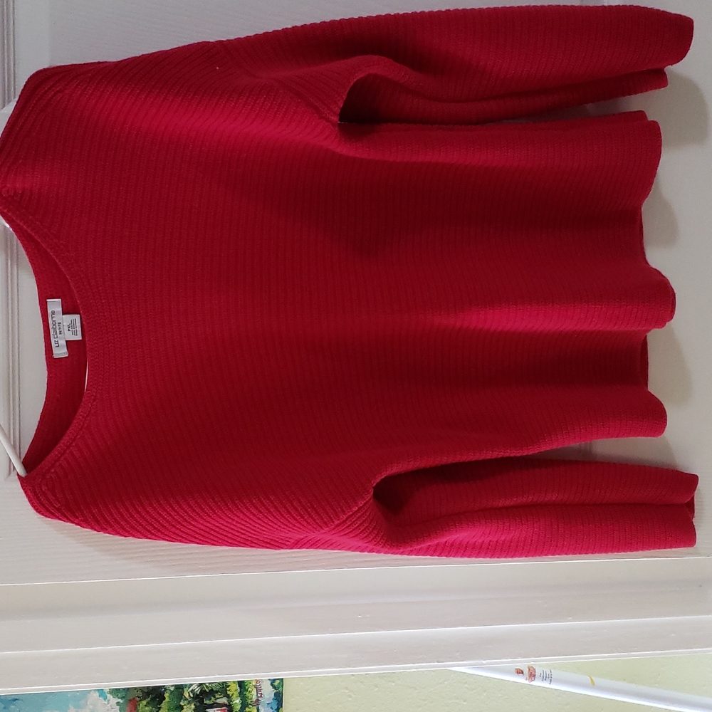 Liz Claiborne Red sweater Pxl